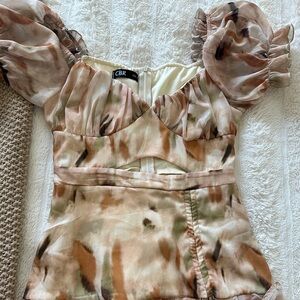 Abstract mini dress size medium